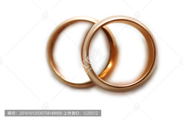 白色淺深的結(jié)婚戒指