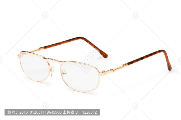 在白色背景上分離的光學(xué)眼鏡
