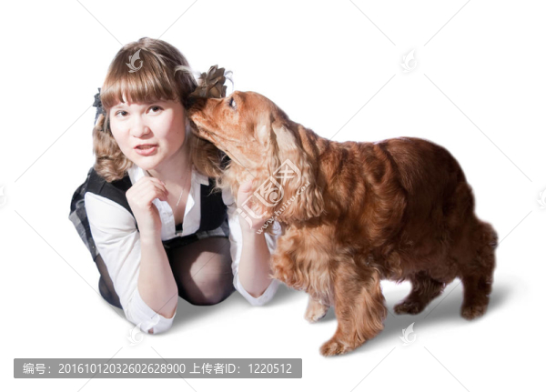 女孩和狗