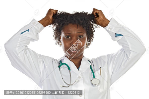 醫(yī)生女人拉頭發(fā)
