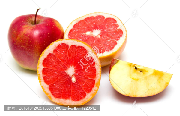 紅柚子和蘋果