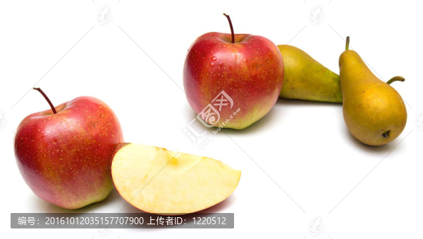 綠梨和紅蘋果