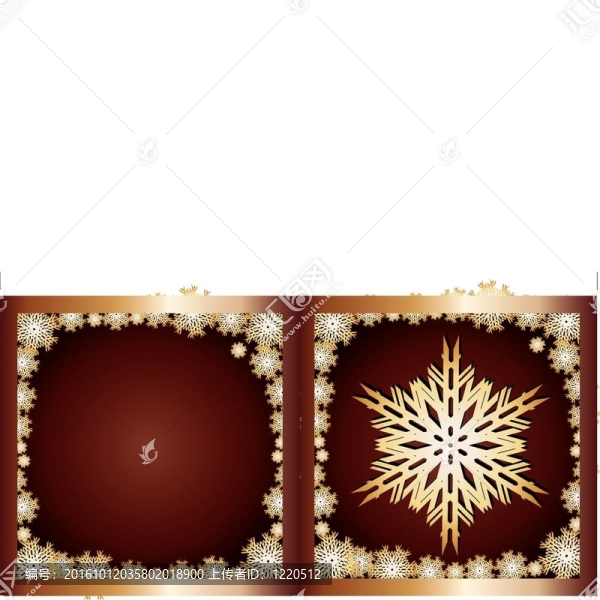 黃金問候卡雪花