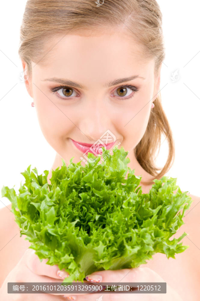 快樂女人生菜