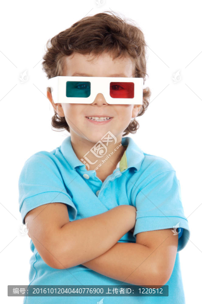 孩子與3D眼鏡