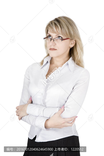戴眼鏡的年輕女子