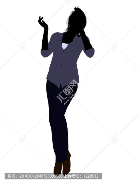 休閑女人插圖剪影