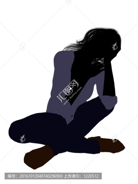 休閑女人插圖剪影