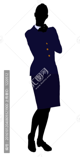 女性辦公室插圖剪影