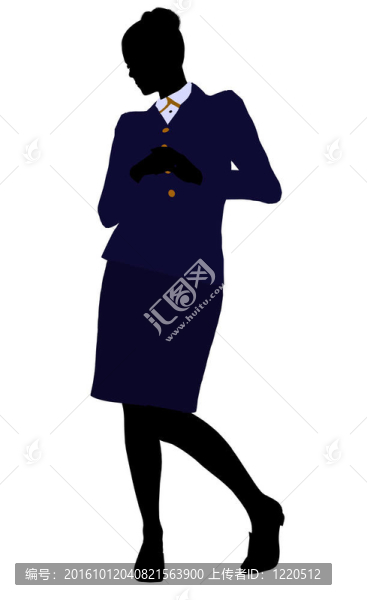 女性辦公室插圖剪影