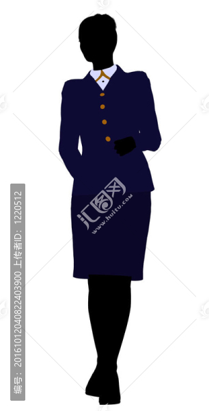 女性辦公室插圖剪影