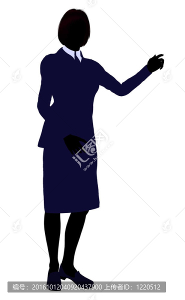 女性辦公室插圖剪影