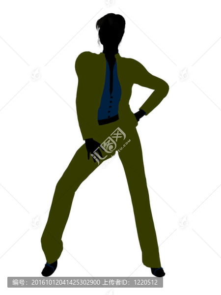 女性辦公室插圖剪影