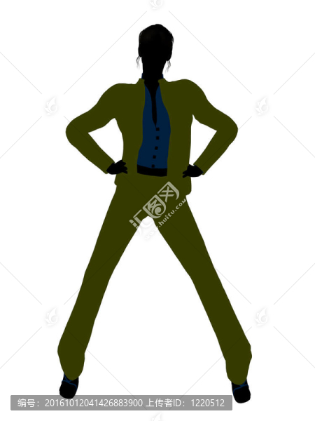 女性辦公室插圖剪影