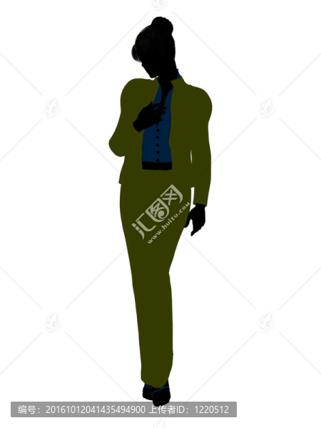 女性辦公室插圖剪影