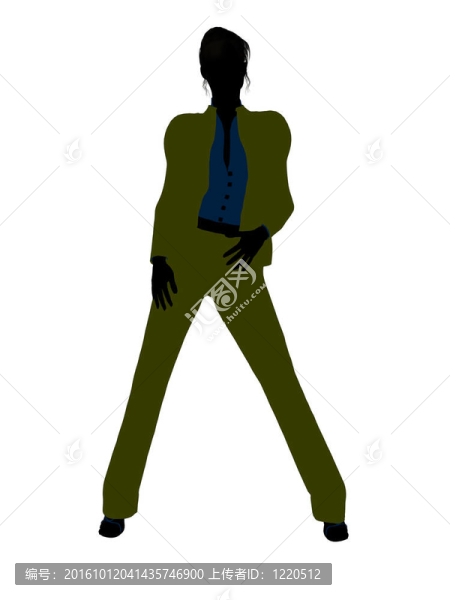 女性辦公室插圖剪影