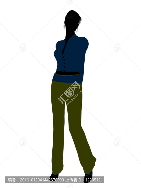 女性辦公室插圖剪影