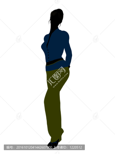 女性辦公室插圖剪影