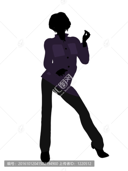 休閑女人插圖剪影
