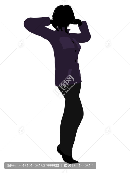 休閑女人插圖剪影