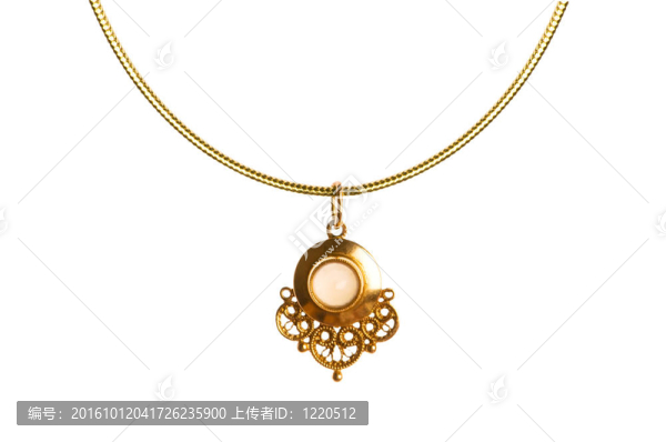 白色金鏈上的吊墜項(xiàng)鏈