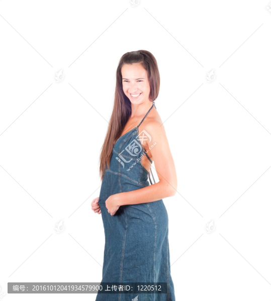 美麗的女人在工作室