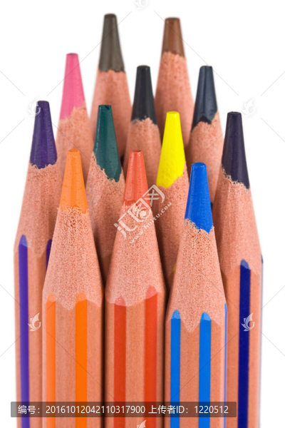 五顏六色的蠟筆