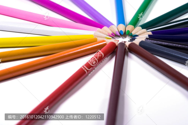 五顏六色的蠟筆