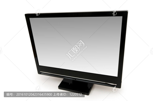 白色液晶顯示器上隔離的白色