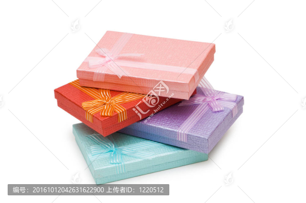 白色背景下的禮品盒