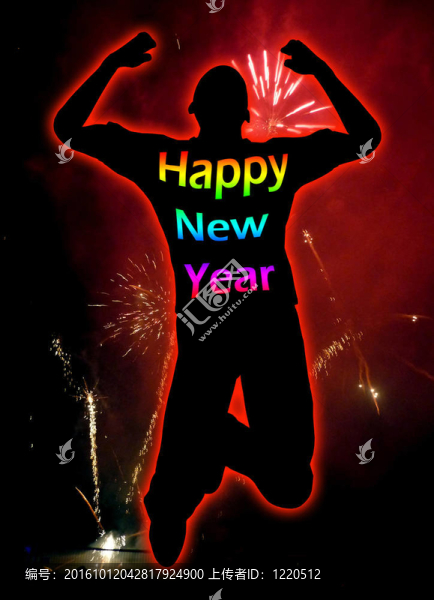 新年快樂(lè)的人