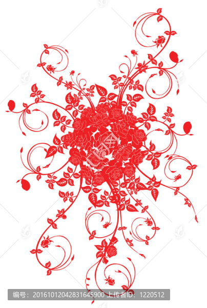 花與藤圖案