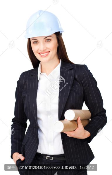 漂亮女建筑師肖像