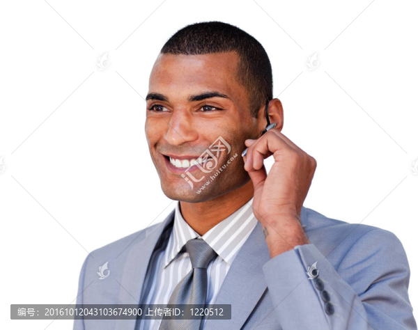 年輕客戶(hù)服務(wù)代理與耳機(jī)-匯圖網(wǎng) www.fosd68.com 年輕客戶(hù)服務(wù)代理與耳機(jī)