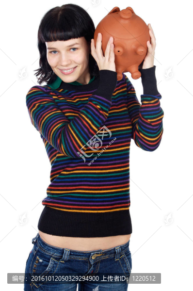 帶錢盒的隨便的女孩