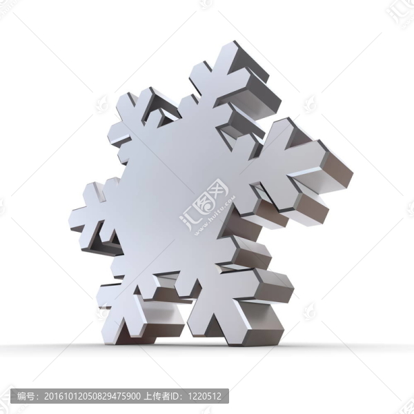 閃亮的銀鉻雪花