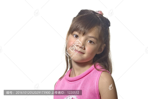 可愛的小女孩。