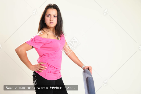 美麗的Young,Woman