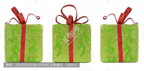 三圣誕閃閃發(fā)光禮品盒