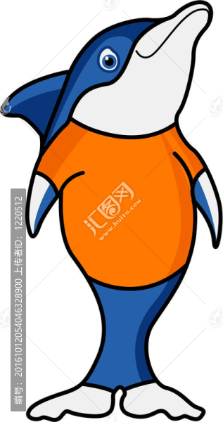 藍(lán)色的海豚