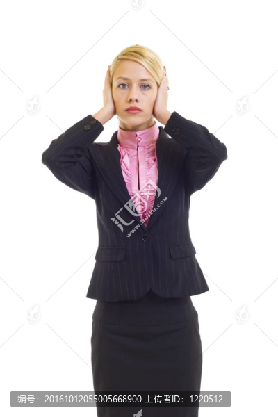 在沒(méi)有聽(tīng)到邪惡姿態(tài)的女商人
