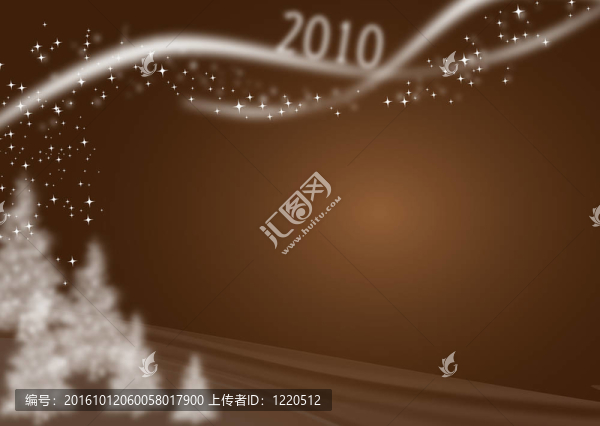 棕色背景的新的一年天