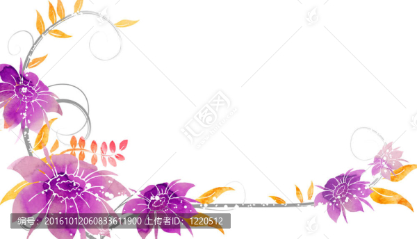 水彩花卉