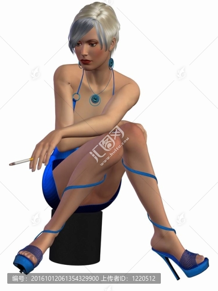 性感的抽煙姿勢