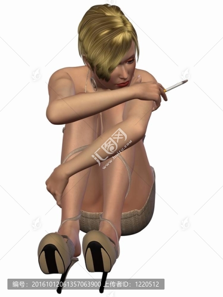 性感的抽煙姿勢