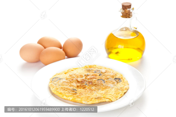 蘑菇橄欖和土豆餅