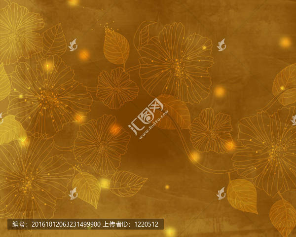 布朗花錦緞圖案