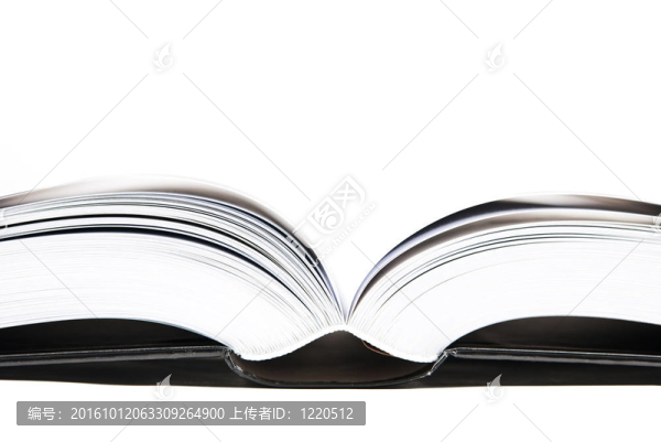 白色背景下打開(kāi)的大書(shū)