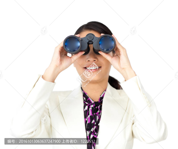 微笑的女商人，展望未來