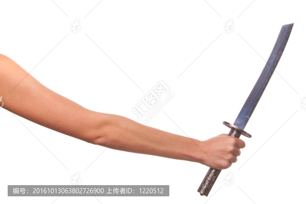 女人手與劍。